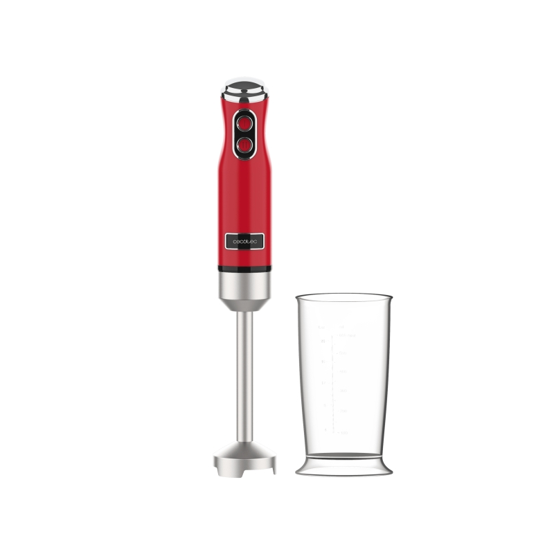 Cecotec Power RetroRed Mixeur plongeant rouge 0,5 L Cecotec Power RetroRed Mixeur plongeant rouge 0,5 L