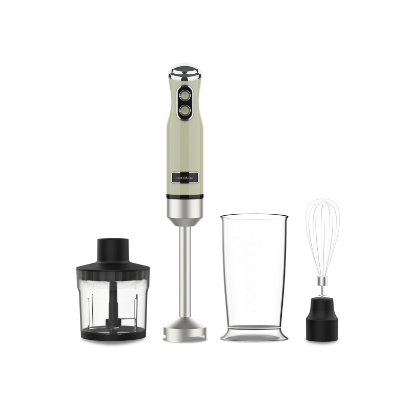 Mixeur plongeant Cecotec Power RetroGreen 1200W vert clair Mixeur plongeant Cecotec Power RetroGreen 1200W vert clair
