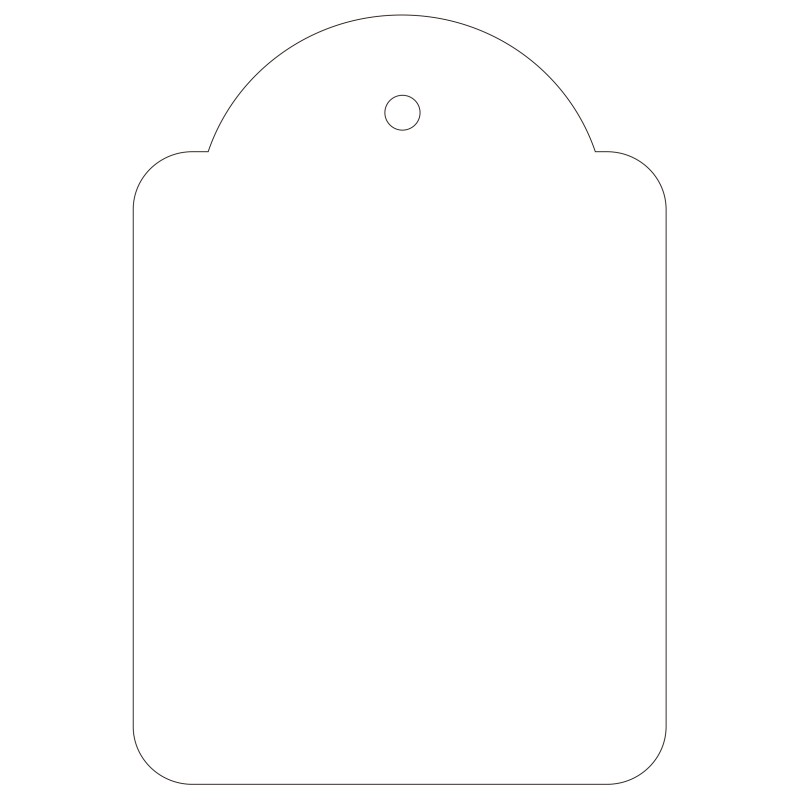 Étiquettes suspendues Apli Blanc 45 x 65 mm 400 U.