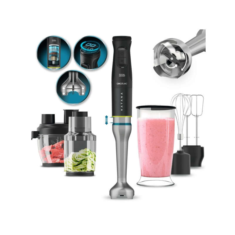 Mixeur plongeant Cecotec Katana 15 1500 W noir/argent 0,8 L Mixeur plongeant Cecotec Katana 15 1500 W noir/argent 0,8 L