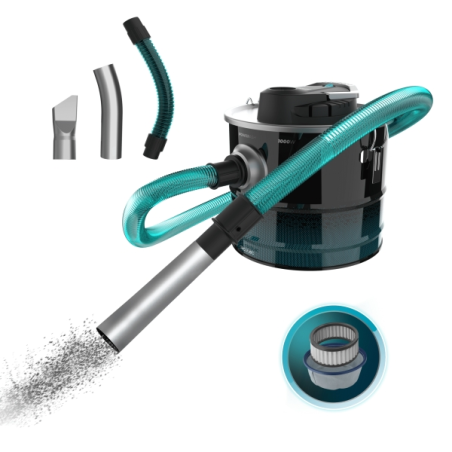 Aspirateur à cendres noir bleu