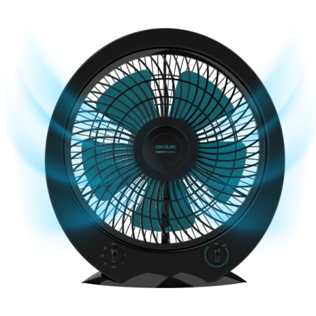 Ventilateur sur pied noir
