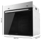 Quatre encastrable Cecotec Bolero Hexa C126001 77 L noir argent Quatre encastrable Cecotec Bolero Hexa C126001 77 L noir argent