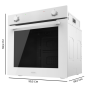 Quatre encastrable Cecotec Bolero Hexa C126400 blanc Quatre encastrable Cecotec Bolero Hexa C126400 blanc