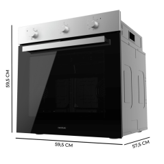 Four encastrable noir argent 70 L