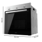 Four encastrable Cecotec 70 L noir argent