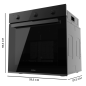 Four encastrable Cecotec multifonction 70 L noir Four encastrable Cecotec multifonction 70 L noir