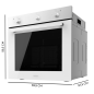 Four encastrable Cecotec 70 L noir/blanc 2800 W Four encastrable Cecotec 70 L noir/blanc 2800 W