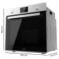 Four encastrable Cecotec 70 L noir et argent Four encastrable Cecotec 70 L noir et argent