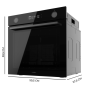 Four encastrable Cecotec 73 L noir Four encastrable Cecotec 73 L noir