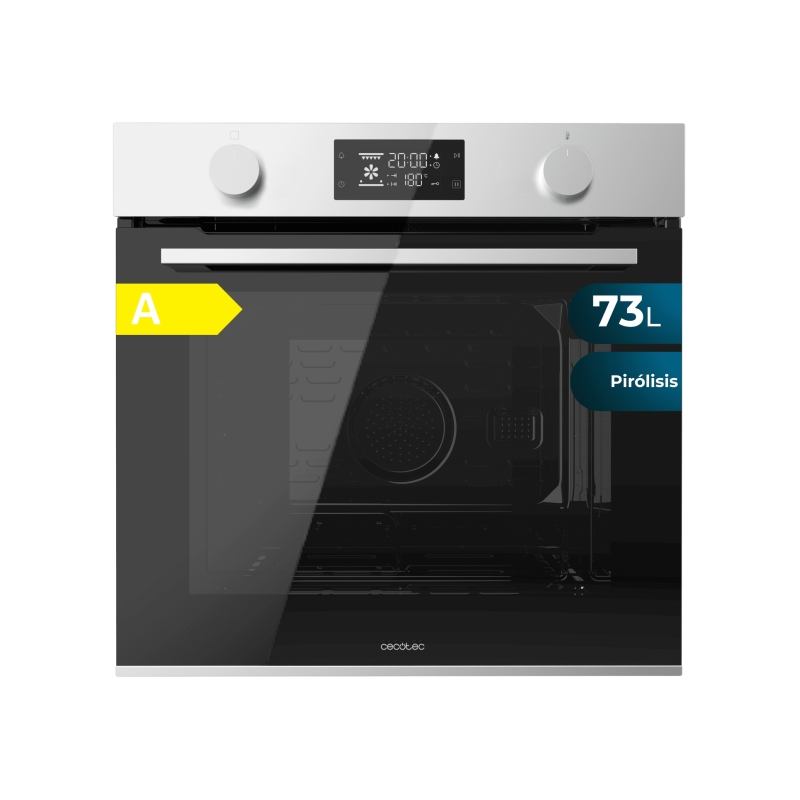 Four encastrable pyrolytique Cecotec 73 L noir argent Four encastrable pyrolytique Cecotec 73 L noir argent