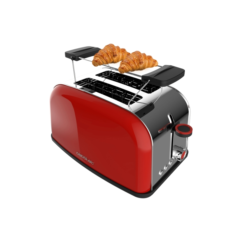 Grille-pain double Cecotec Toastin' Time 850 rouge Grille-pain double Cecotec Toastin' Time 850 rouge