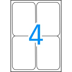 ✅ Apli Étiquettes blanches résistantes aux intempéries 99,1 x 139 mm 20 feuilles couleur Blanc en stock