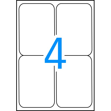 ✅ Apli Étiquettes blanches résistantes aux intempéries 99,1 x 139 mm 20 feuilles couleur Blanc en stock