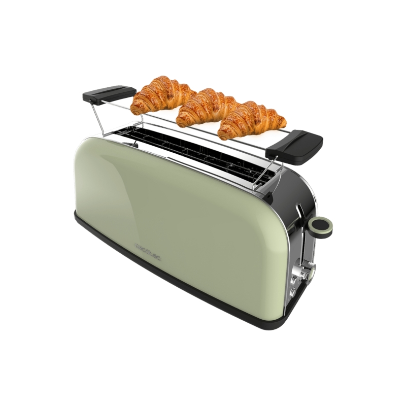 Grille-pain Cecotec Toastin' Time menthe, fente large