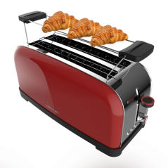 Grille pain rouge quatre tranches