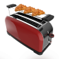 Grille-pain Cecotec Toastin' Time 1500 rouge 4 tranches Grille-pain Cecotec Toastin' Time 1500 rouge 4 tranches