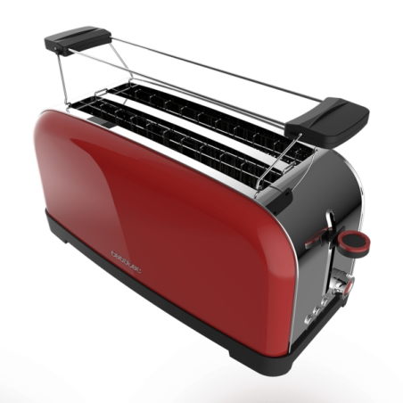Grille-pain Cecotec Toastin' Time 1500 rouge 4 tranches