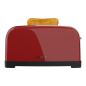 Grille-pain Cecotec Toastin' Time 1500 rouge 4 tranches Grille-pain Cecotec Toastin' Time 1500 rouge 4 tranches