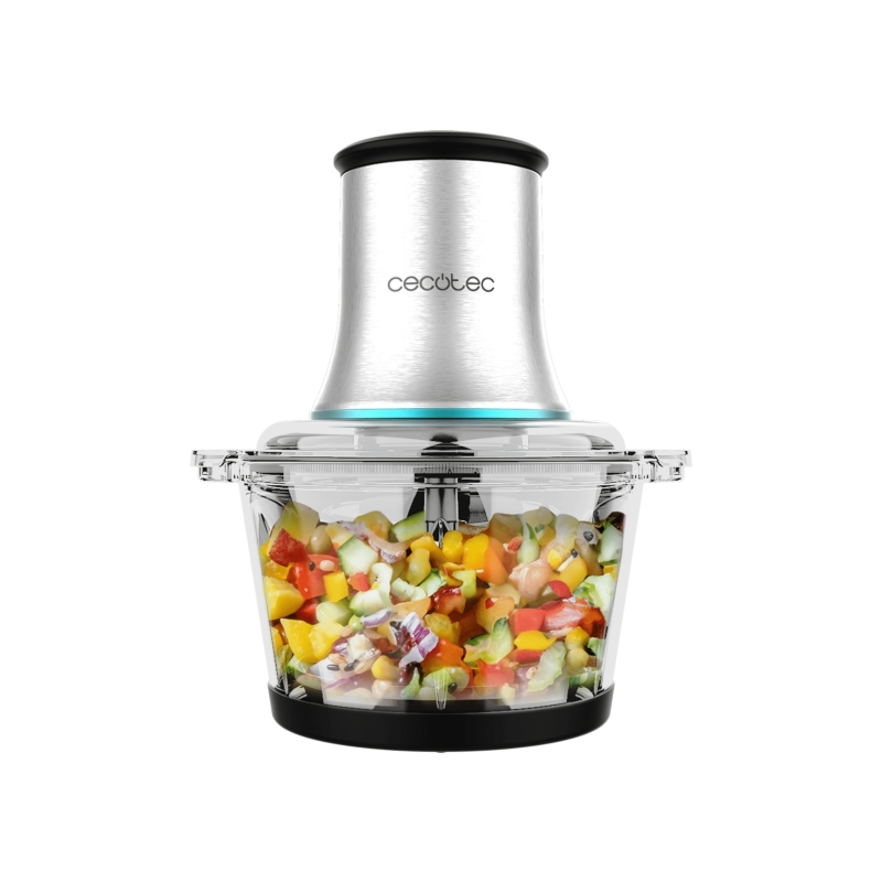 Hachoir électrique Cecotec ChopBeat 2000, bol verre, 500 W