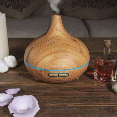 Humidificateur bois clair 300 ml