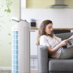 refroidisseur d air évaporatif blanc