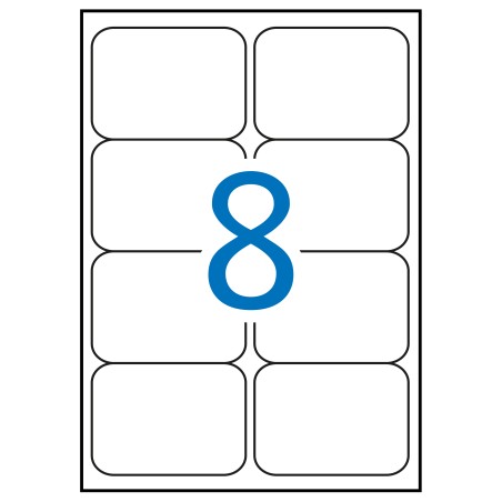 ✅ Apli Étiquettes blanches résistantes aux intempéries 99,1 x 67,7 mm 20 feuilles couleur Blanc en stock