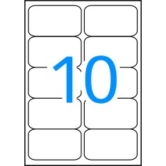 ✅ Apli Étiquettes blanches résistantes aux intempéries 99,1 x 57 mm 20 feuilles couleur Blanc en stock