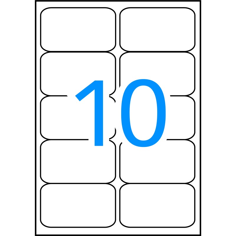 Apli Étiquettes blanches résistantes aux intempéries 99,1 x 57 mm 20 feuilles