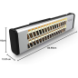Chauffage mural salle de bain Cecotec Ready Warm 7000 acier 1200W Chauffage mural salle de bain Cecotec Ready Warm 7000 acier 1200W