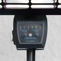Chauffage extérieur quartz noir Cecotec