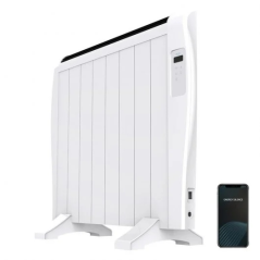 Radiateur électrique blanc connecté