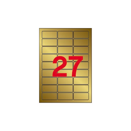 ✅ Étiquettes métallisées dorées Apli 63,5 x 29,6 mm 20 feuilles couleur Oro en stock