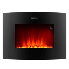 Cheminée électrique noire WiFi