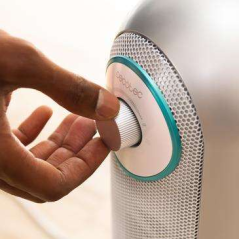 Chauffage céramique blanc argent 2200W
