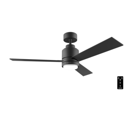 Ventilateur de plafond noir 122 cm
