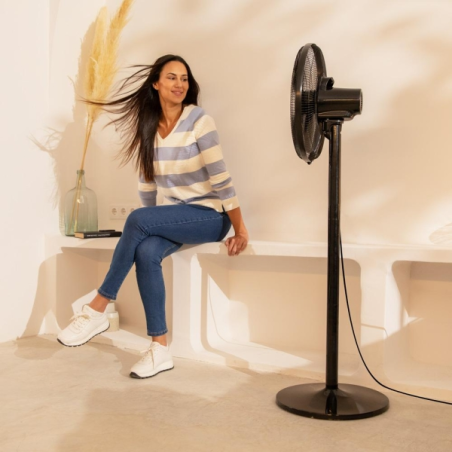 Ventilateur sur pied et table Cecotec noir 40 cm