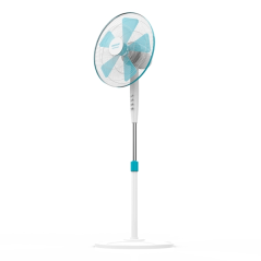 Ventilateur sur pied blanc 40 cm