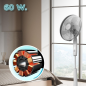 Ventilateur sur pied Cecotec blanc 40 cm