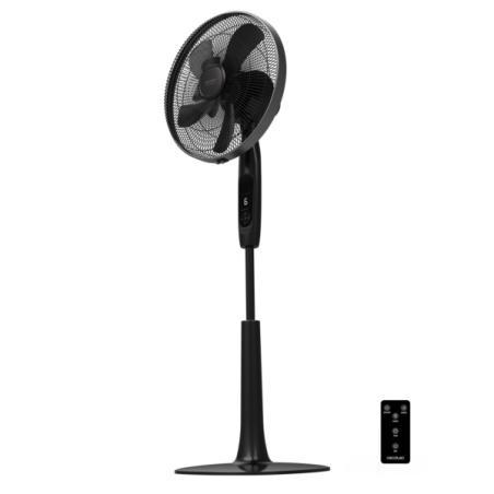 ventilateur sur pied noir