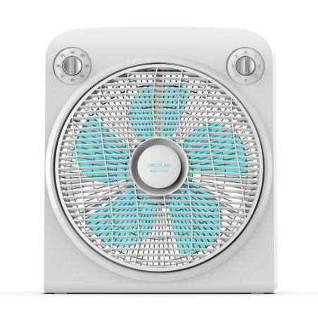Ventilateur sur pied blanc