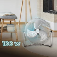 Ventilateur sur pied acier