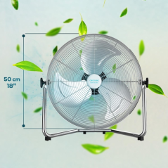 ventilateur sur pied industriel acier