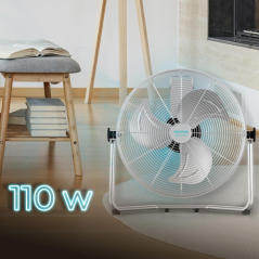 Ventilateur sur pied industriel acier