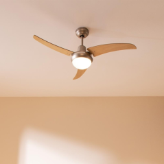 Ventilateur de plafond acier 106 cm