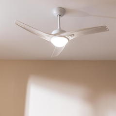 Ventilateur de plafond blanc 132 cm