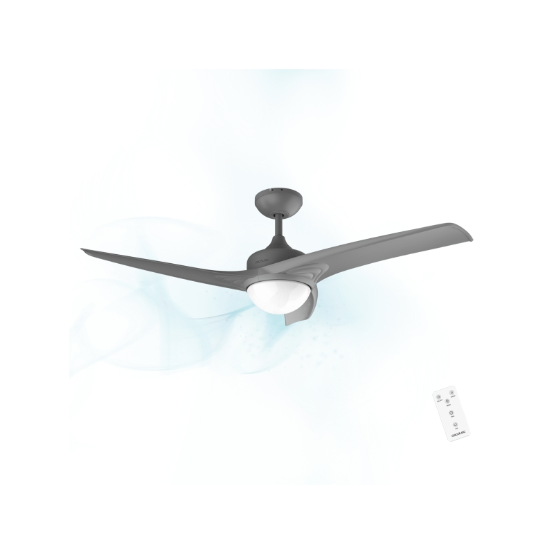Ventilateur de plafond Cecotec 132 cm gris LED