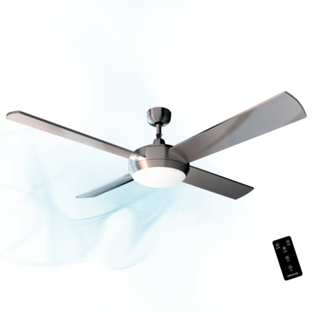 Ventilateur de plafond acier 132 cm