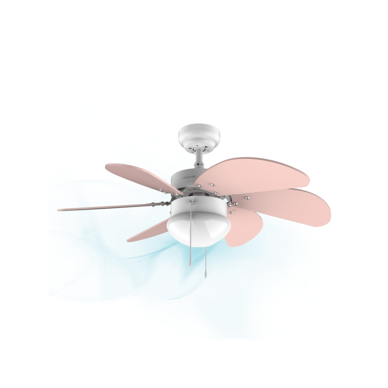 Ventilateur de plafond Cecotec EnergySilence 91 cm, rose pastel Ventilateur de plafond Cecotec EnergySilence 91 cm, rose pastel