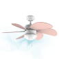 Ventilateur de plafond Cecotec EnergySilence 91 cm, rose pastel Ventilateur de plafond Cecotec EnergySilence 91 cm, rose pastel